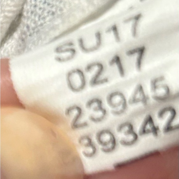 American Rag Cie Linen Blend Polo Tossed Ferns Men Size S Tropical Blue/White - Picture 5 of 5